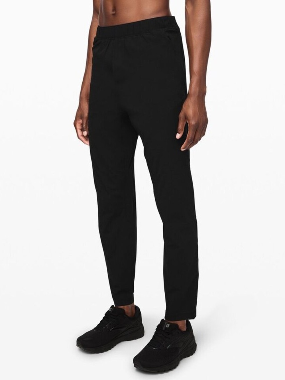Lululemon Surge Tear Away Track Pants Men’s L Black Ripstop Snap Side Athletic